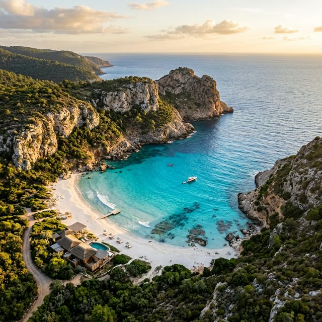 Crique côtière paradisiaque